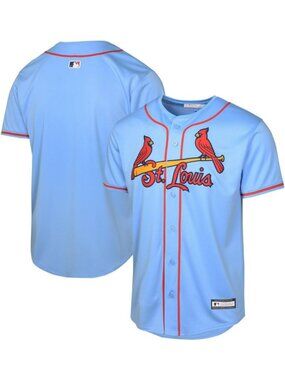 Youth Light Blue Alternate Team Jersey for Kids 8-20 - MLB Baseball Apparel